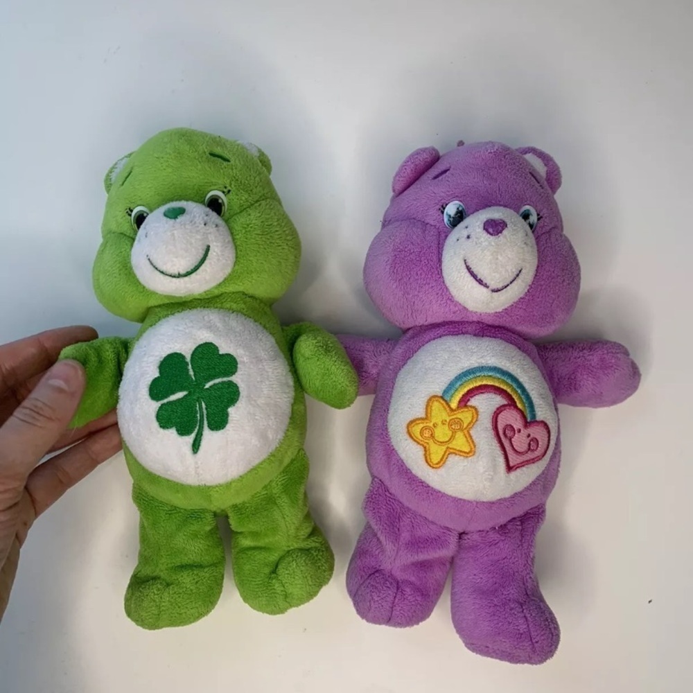 Care Bear 2015 Set Of 2 Lucky Bear And Best Friend Bear 9 Inches